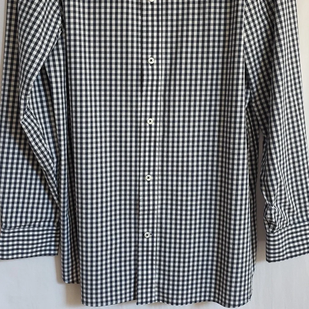 Banana Republic Slim Fit Blue & White Check Mens Cotton Shirt.  Size XXL